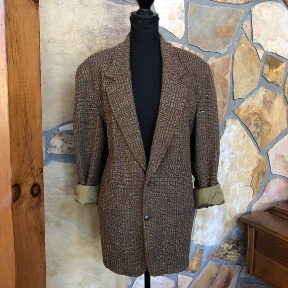 LIZ CLAIBORNE Vintage LizWear Wool Blend Boyfriend Fit Blazer (14) - Picture 17 of 17